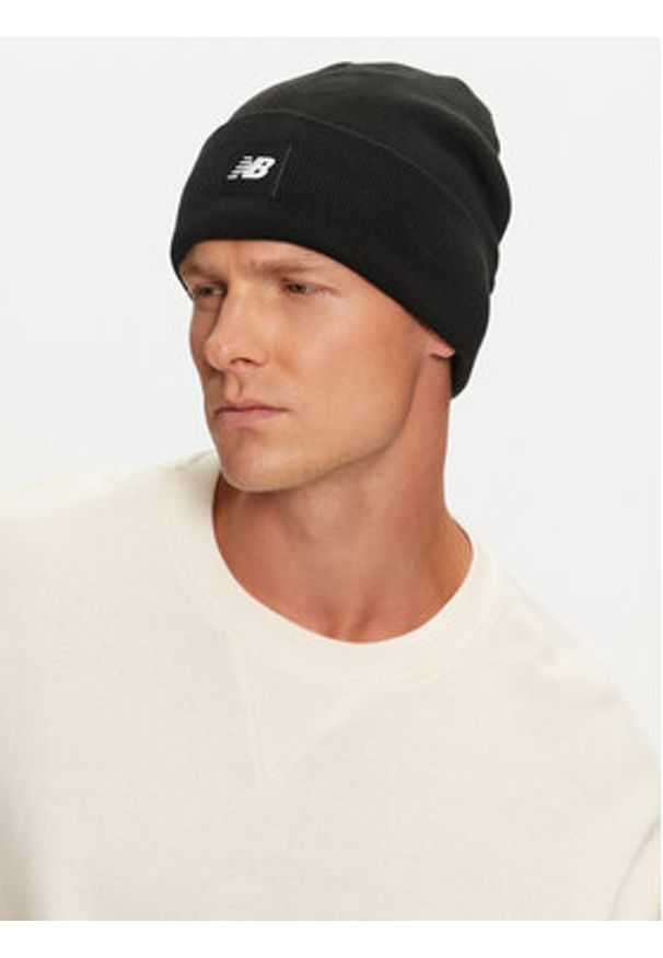 New Balance Czapka LAH13034 Czarny. Kolor: czarny. Materiał: akryl