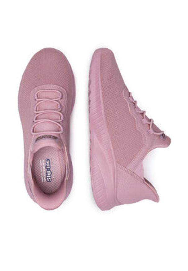 skechers - Skechers Sneakersy BOBS SQUAD CHAOS 117500 ROS Różowy. Kolor: różowy. Materiał: materiał