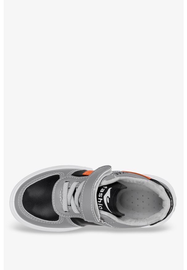Casu - Szare buty sportowe na rzep casu 19-10-21-m. Zapięcie: rzepy. Kolor: czarny, szary, wielokolorowy