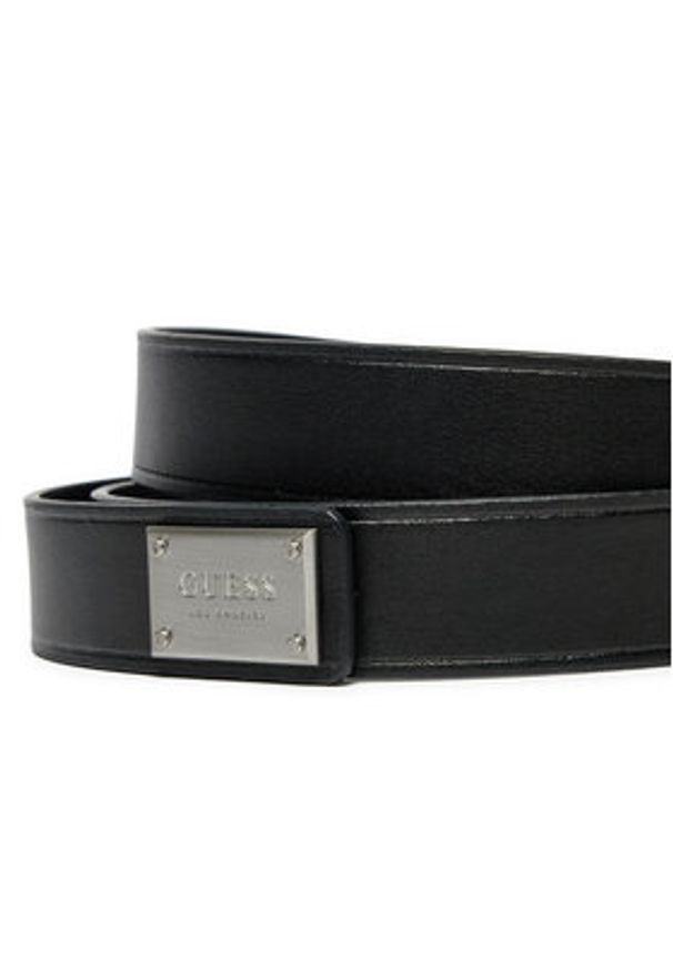 Guess Pasek Męski BMMPSL P4430 Czarny. Kolor: czarny. Materiał: skóra