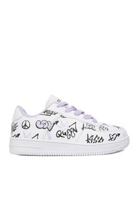 Sneakersy DeeZee. Kolor: biały