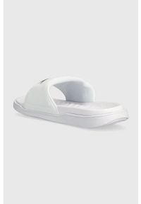 Lacoste klapki CROCO DUALISTE damskie kolor biały 43CFA0040. Kolor: biały. Materiał: materiał #3