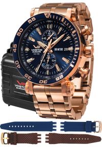 Zegarek Vostok Europe Zegarek męski Vostok Europe VK61-575B590B różowe złoto. Kolor: złoty, wielokolorowy, różowy #1