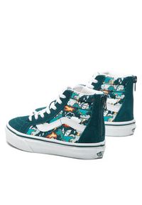 Vans Sneakersy Sk8-Hi Zip VN0A4BUX60Q1 Zielony. Kolor: zielony. Materiał: zamsz, skóra #4