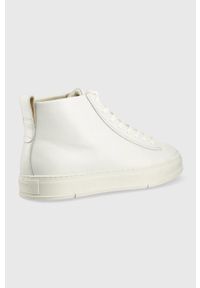 vagabond - Vagabond sneakersy skórzane JOHN męskie kolor biały. Nosek buta: okrągły. Zapięcie: sznurówki. Kolor: biały. Materiał: skóra