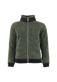 PEAK MOUNTAIN - Polar damski zapinany na zamek Peak Mountain Coral Sherpa 300G. Kolor: zielony. Materiał: polar #1