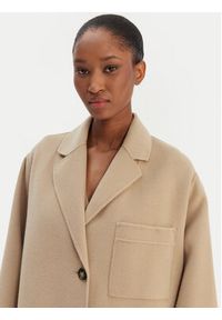 Weekend Max Mara Płaszcz wełniany Galosce 2615011021 Beżowy Relaxed Fit. Kolor: beżowy. Materiał: wełna #6