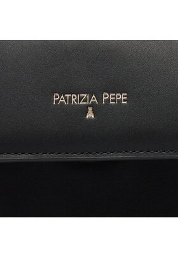 Patrizia Pepe Torebka 8B0184/L095-K103 Czarny. Kolor: czarny. Materiał: skórzane