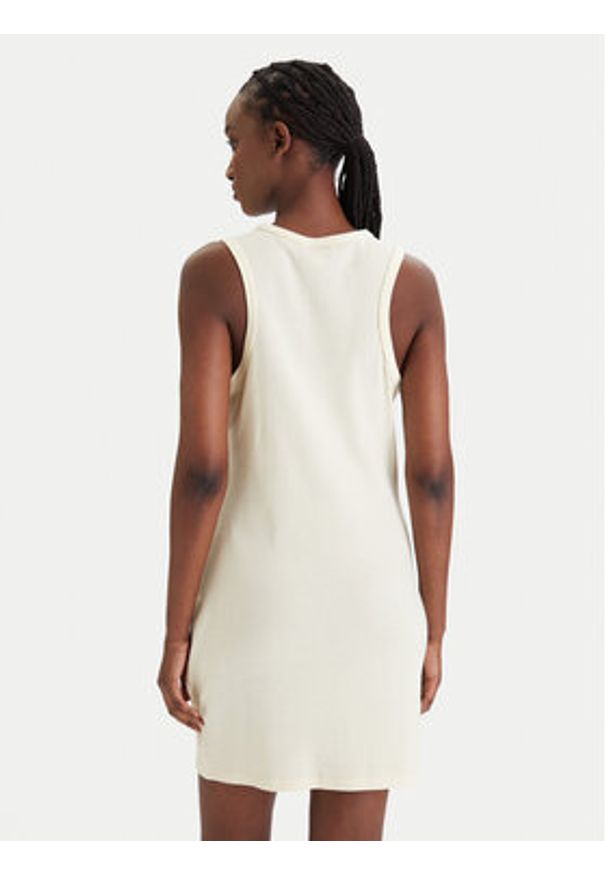 Calvin Klein Jeans Sukienka codzienna LV047F235G Żółty Slim Fit. Okazja: na co dzień. Kolor: żółty. Materiał: bawełna. Typ sukienki: proste. Styl: casual