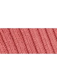 TOP SECRET - Pudełkowy damski sweter z golfem. Typ kołnierza: golf. Kolor: różowy. Materiał: materiał, prążkowany. Długość: długie. Sezon: zima #3