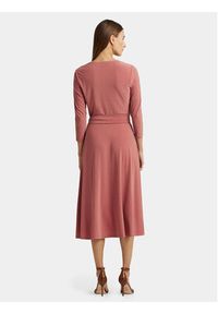 Lauren Ralph Lauren Sukienka codzienna 250769904035 Różowy Regular Fit. Okazja: na co dzień. Kolor: różowy. Materiał: syntetyk. Typ sukienki: proste. Styl: casual #2