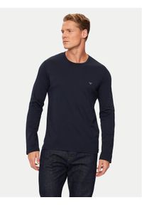 Emporio Armani Underwear Longsleeve 111653 4F722 00135 Granatowy Slim Fit. Kolor: niebieski. Materiał: bawełna. Długość rękawa: długi rękaw