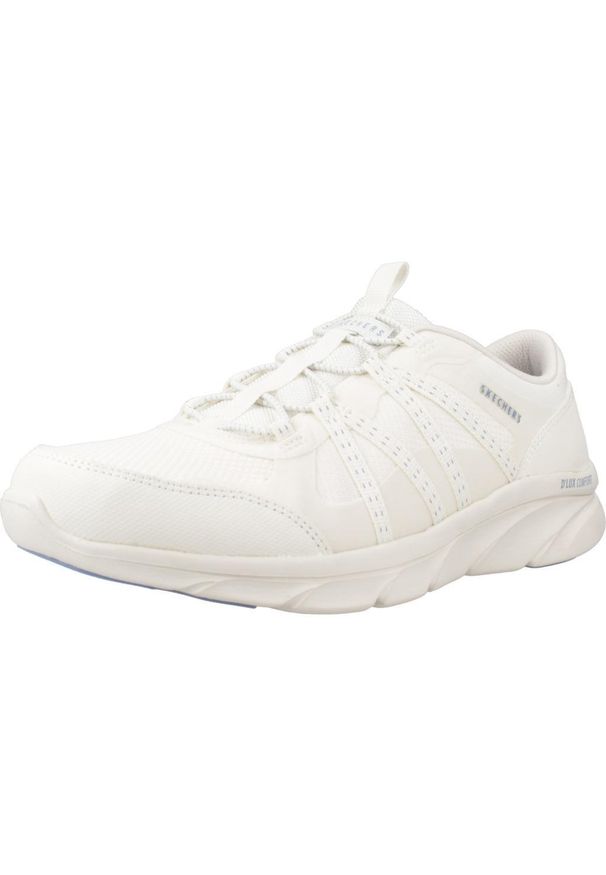 skechers - Kapcie SKECHERS COMFORT - HARM Biały. Kolor: biały. Materiał: syntetyk, tkanina