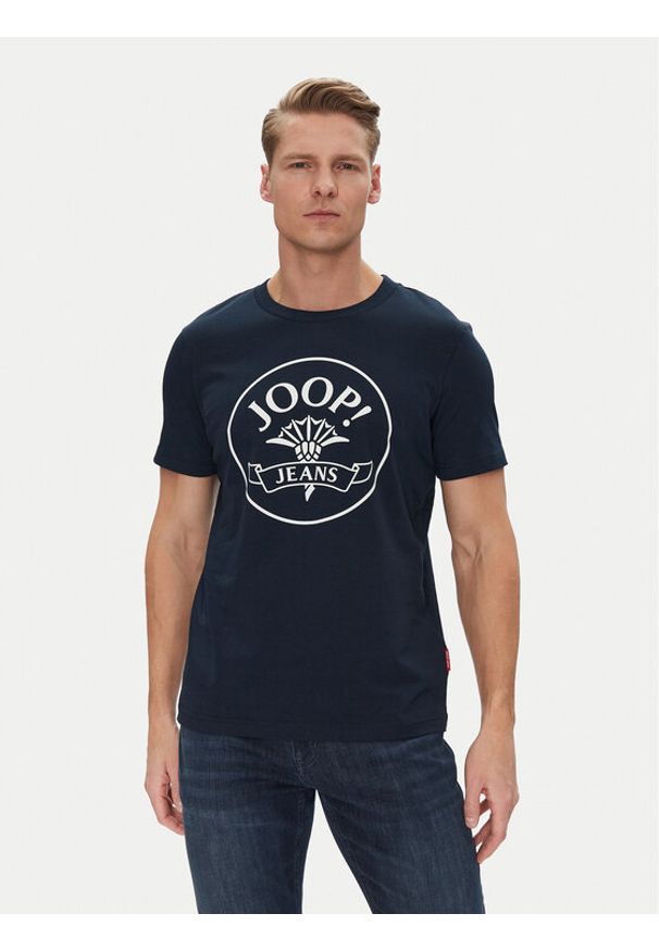 JOOP! Jeans T-Shirt 30045679 Granatowy Modern Fit. Kolor: niebieski. Materiał: bawełna