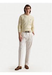 Polo Ralph Lauren Sweter 710810846035 Écru Regular Fit. Typ kołnierza: polo. Materiał: bawełna #5