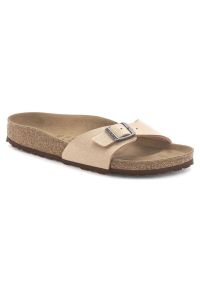 Klapki Birkenstock Madrid Bfbc 1020504 różowe. Kolor: różowy. Materiał: nubuk, mikrofibra, syntetyk, materiał, skóra. Wzór: motyw zwierzęcy #6