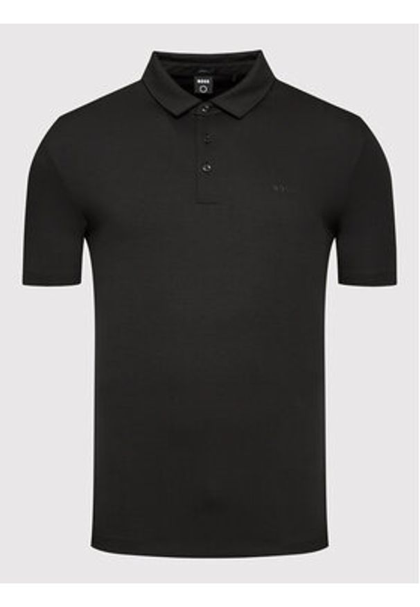 BOSS - Boss Polo Palosh 30 50471335 Czarny Slim Fit. Typ kołnierza: polo. Kolor: czarny. Materiał: bawełna