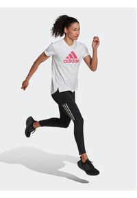 Adidas - adidas Koszulka techniczna 3-Stripes Sport Brand Love T-Shirt HK6514 Biały Regular Fit. Kolor: biały. Materiał: syntetyk #3