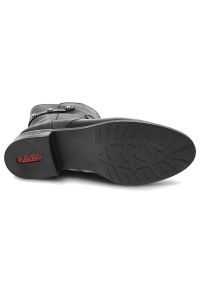 Czarne Botki Rieker Modne Obuwie Damskie. Okazja: na co dzień. Zapięcie: klamry. Kolor: czarny. Materiał: skóra, futro, syntetyk. Sezon: zima. Obcas: na obcasie. Styl: klasyczny, casual, elegancki. Wysokość obcasa: średni #5