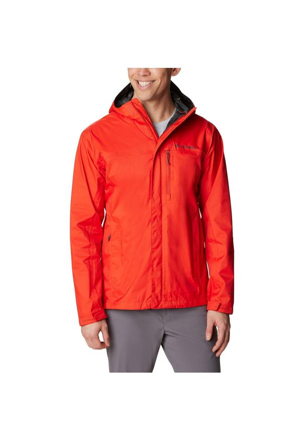 columbia - Kurtka Sportowa Z Kapturem Męska Columbia Pouring Adventure. Typ kołnierza: kaptur. Kolor: czerwony