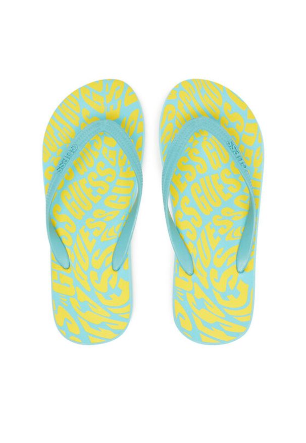 Guess Japonki F5GZ07 BB00H Niebieski. Kolor: niebieski. Materiał: syntetyk