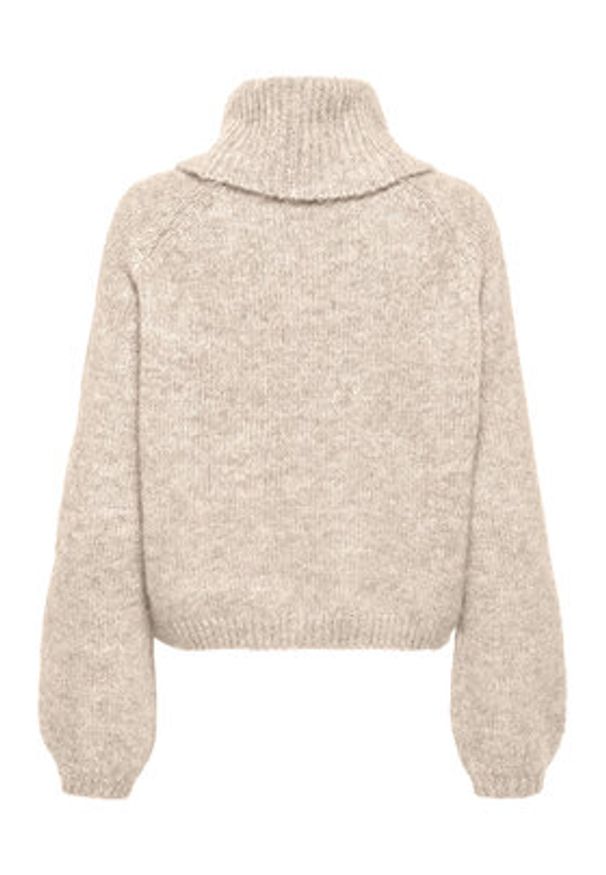 only - ONLY Golf Gila 15358571 Biały Regular Fit. Typ kołnierza: golf. Kolor: biały. Materiał: syntetyk