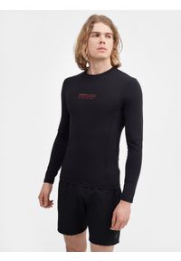 4f - 4F Longsleeve treningowy slim szybkoschnący męski 3XL. Kolor: czarny. Materiał: włókno, dzianina, skóra. Długość rękawa: długi rękaw. Wzór: gładki. Sport: fitness