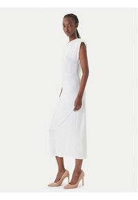 Fracomina Sukienka koktajlowa FS26SD2008W62601 Biały Slim Fit. Kolor: biały. Materiał: syntetyk. Styl: wizytowy #2