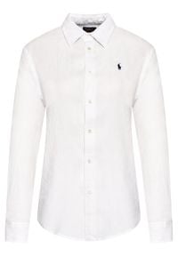 Polo Ralph Lauren Koszula Lsl 211827658005 Biały Relaxed Fit. Typ kołnierza: polo. Kolor: biały #4