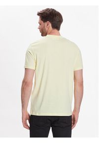 Karl Lagerfeld - KARL LAGERFELD T-Shirt Crew Neck 755035 532224 Żółty Regular Fit. Typ kołnierza: dekolt w karo. Kolor: żółty. Materiał: bawełna #5
