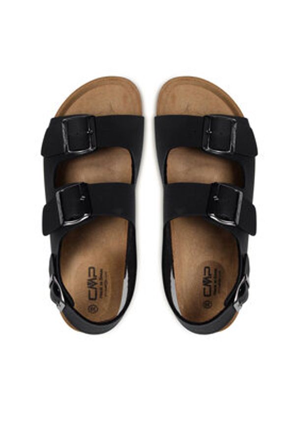 CMP Sandały Eco Keidha Slipper 3Q91027 Czarny. Kolor: czarny. Materiał: skóra