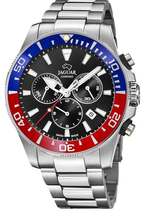 Zegarek Jaguar Zegarek męski Jaguar J861-6 srebrny. Kolor: srebrny