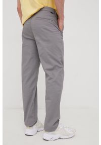 Lee spodnie REGULAR CHINO STEEL GREY męskie kolor szary w fasonie chinos. Kolor: szary. Materiał: tkanina, włókno #4