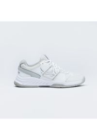 ARTENGO - Buty tenisowe TS160 damskie. Kolor: biały, szary, wielokolorowy. Materiał: kauczuk, syntetyk, skóra. Szerokość cholewki: normalna. Sport: tenis