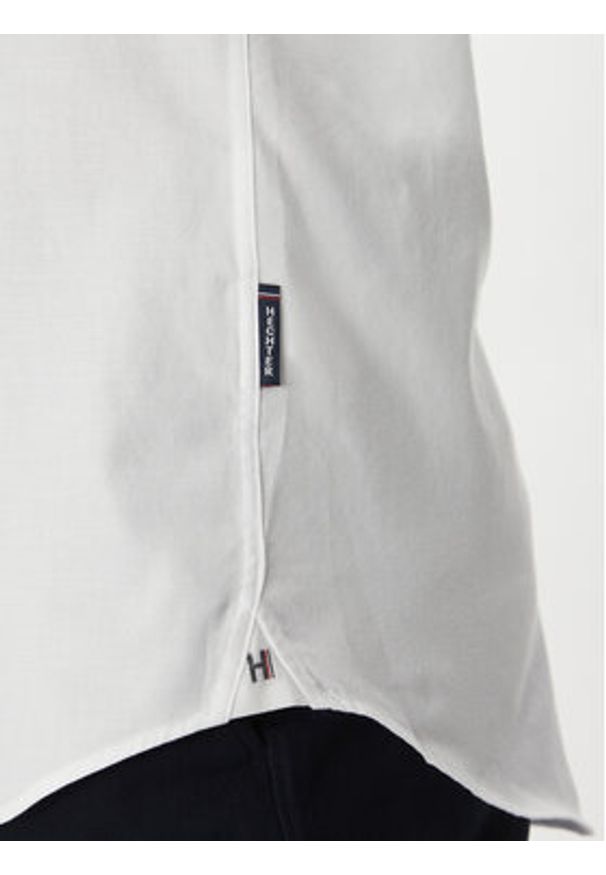 Hechter Paris Koszula 60223 151620 Biały Modern Fit. Kolor: biały. Materiał: bawełna