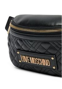 Love Moschino - LOVE MOSCHINO Saszetka nerka JC4003PP1MLA0000 Czarny. Kolor: czarny. Materiał: skóra