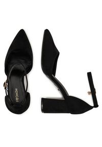 DeeZee Czółenka BK-2466-2 Czarny. Kolor: czarny. Materiał: materiał