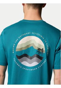 columbia - Columbia T-Shirt Kettle River™ 2120411 Turkusowy Regular Fit. Kolor: turkusowy. Materiał: bawełna