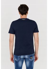 Aeronautica Militare - AERONAUTICA MILITARE Granatowy bawełniany t-shirt męski, Rozmiar L. Kolor: niebieski. Materiał: bawełna. Długość rękawa: krótki rękaw. Długość: krótkie. Wzór: haft #4