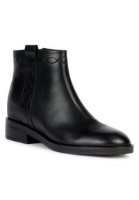 Geox Botki D Larysse D36TXB 00043 C9999 Czarny. Kolor: czarny. Materiał: skóra