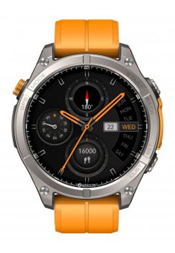GepardWatches - Smartwatch Zeblaze Stratos 4 - pomarańczowy. Rodzaj zegarka: smartwatch. Kolor: pomarańczowy