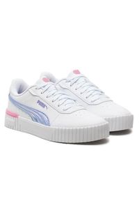 Buty do chodzenia dla dzieci Puma Carina 2.0 Bouncy Sky. Zapięcie: sznurówki. Kolor: różowy, niebieski, wielokolorowy. Materiał: syntetyk, materiał. Szerokość cholewki: normalna. Sport: turystyka piesza