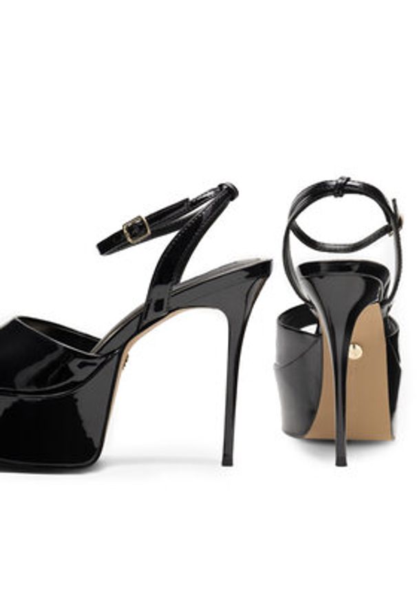Nine West Sandały CHANDA ZL23031CC Czarny. Kolor: czarny. Materiał: skóra
