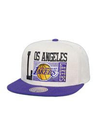 Czapka typu snapback Mitchell & Ness NBA Speed Zone Lakers. Kolor: biały. Styl: elegancki #1