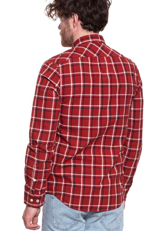Lee - LEE LEE BUTTON DOWN RED OCHRE L880RNOE 112123428. Typ kołnierza: button down