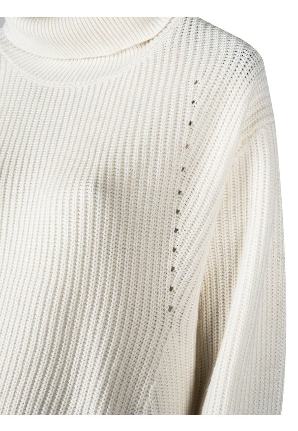 Silvian Heach Sweter | CVA22045LU | Kobieta | Kremowy. Typ kołnierza: golf. Kolor: kremowy. Materiał: wiskoza, wełna, poliester, akryl, nylon. Wzór: ze splotem