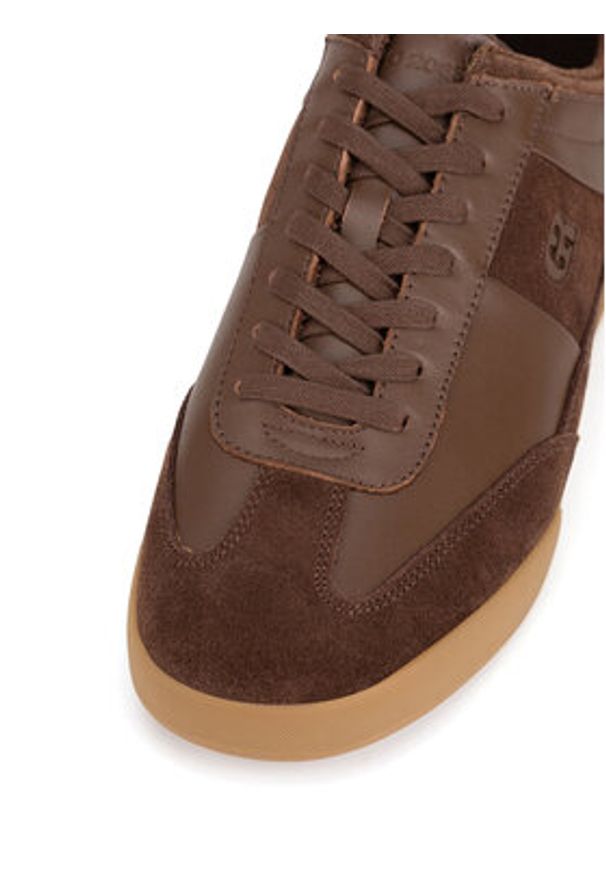 Gino Rossi Sneakersy CARLO-01 124AM Brązowy. Kolor: brązowy. Materiał: zamsz, skóra