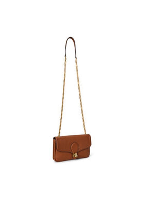 Lauren Ralph Lauren - LAUREN RALPH LAUREN Torebka 432977374002 Brązowy. Kolor: brązowy. Materiał: skórzane