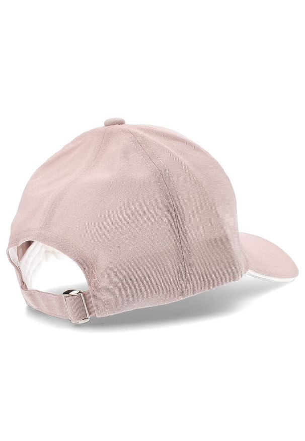 Różowa Stylowa Damska Czapka Z Daszkiem Versoli. Kolor: różowy. Materiał: materiał. Styl: elegancki