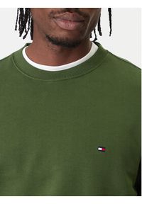 TOMMY HILFIGER - Tommy Hilfiger Bluza Essential MW0MW37237 Zielony Regular Fit. Kolor: zielony. Materiał: bawełna #5
